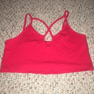 red crop top